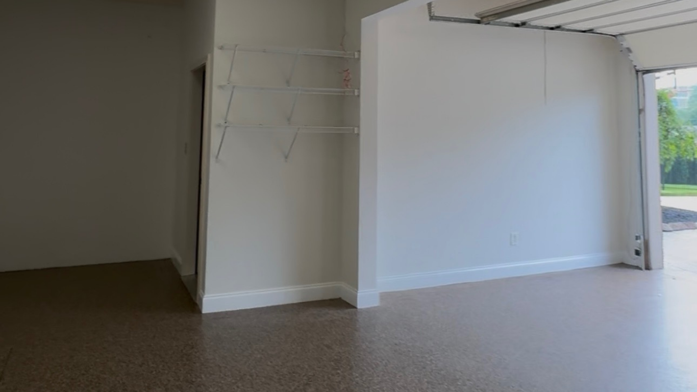 A garage with no clutter. A garage with no clutter.