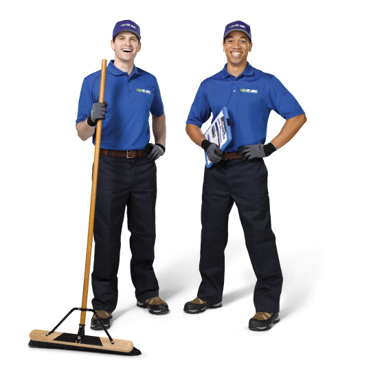 Two 1-800-GOT-JUNK? team members ready for junk pick up Two 1-800-GOT-JUNK? team members ready for junk pick up