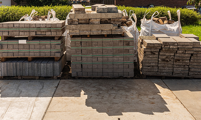 An overview of the different types of concrete, including concrete blocks, bricks, pavers, and slabs.
