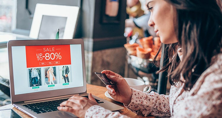 Woman online shopping for sales Woman online shopping for sales