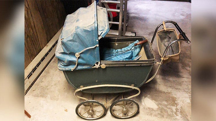 Vintage baby stroller 