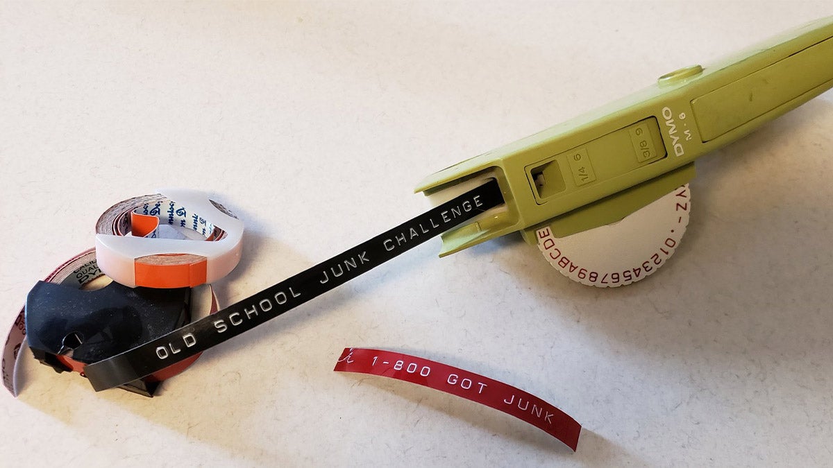 Label maker saying Old School Junk submitted by Wendy Label maker saying Old School Junk submitted by Wendy