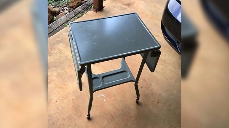 Black typewriter desk submitted by Peggy Lynn